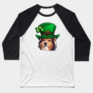 St Patricks Day Shetland Sheepdog Baseball T-Shirt